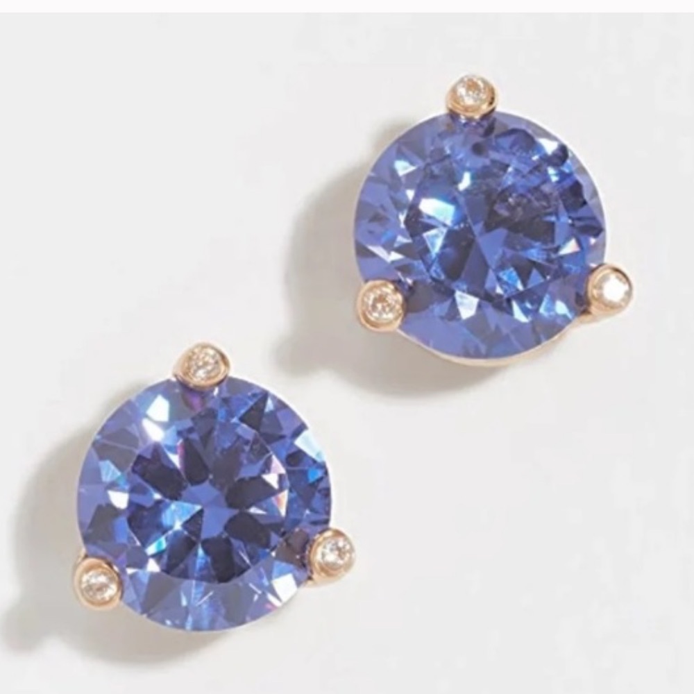 Kate Spade Rise and Shine Navy Blue Stud Earrings